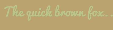 Image with Font Color B7C68B and Background Color BAA36F
